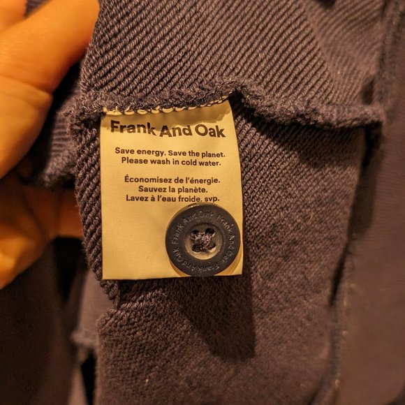 Frank & Oak button-up cardigan - navy blue - Picture 2 of 5